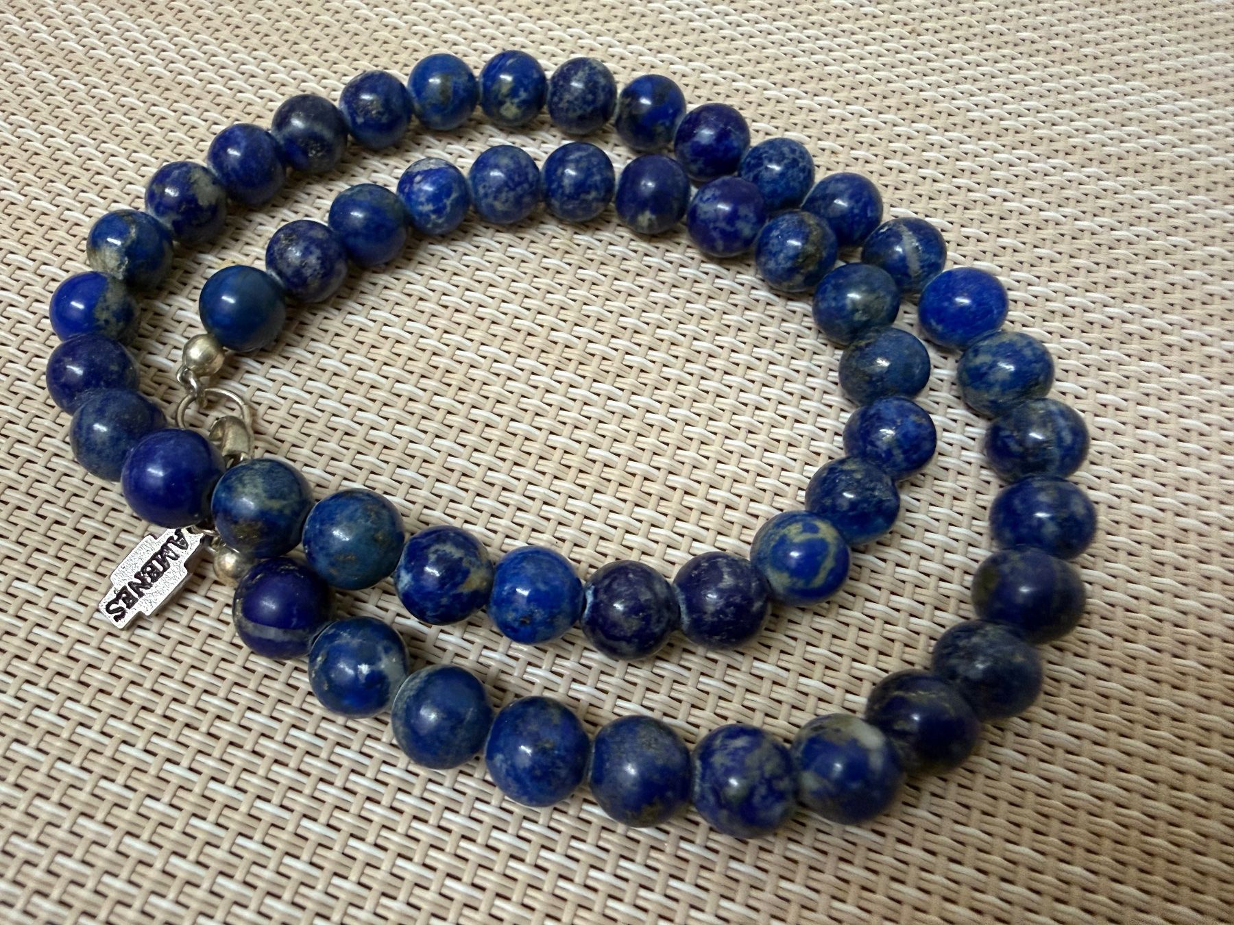 Catenine: Lapislazuli Kette mit Silber Verschluss 925 – Usato da Spiegel b. Bern venduto da Rogger72 3