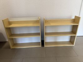 2x Wandregal Holz Optik 3 Bretter 