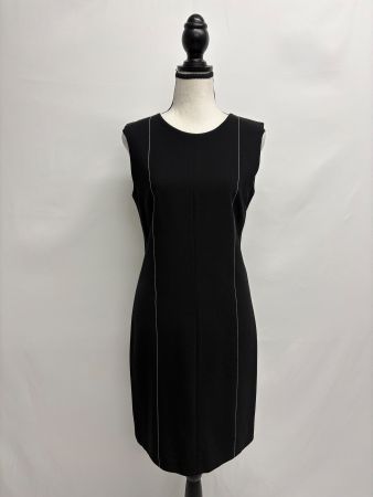 Robert Miller Elegantes schwarzes Etuikleid Wolle Gr. 36