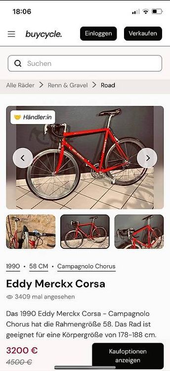 Biciclette: Marke Rennvelo – Usato da Sarnen venduto da giuseppe0111 1