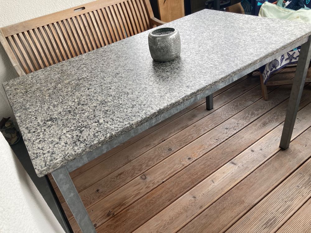 Gartentisch mit Granitplatte Kaufen auf Ricardo