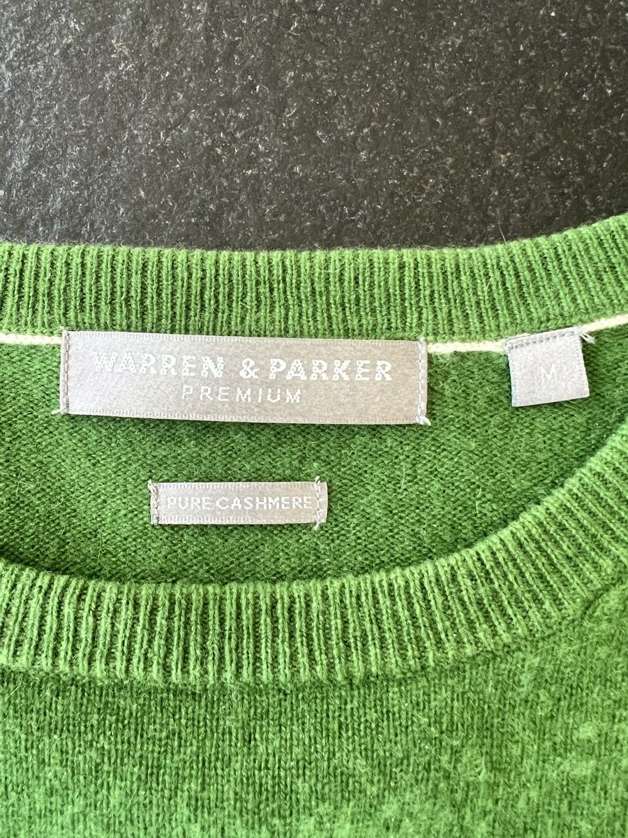 Maglioni & Felpe: Pullover Warren & Parker Premium green size M Pure Cashmere – Usato da Pully venduto da forsalenow 1