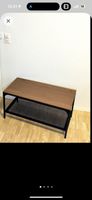 Beistelltisch Holzmetall Schwarz Gitter