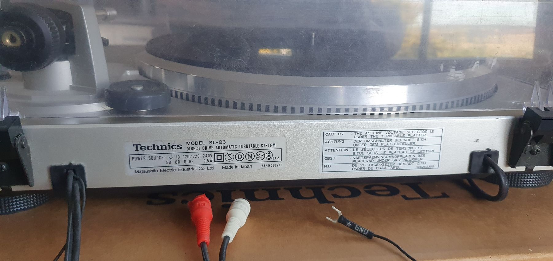Technics Giradischi: Tourne-disque Technics SL-Q3 Quartz Drive  – Difettoso da Corminboeuf venduto da Tournesole 3