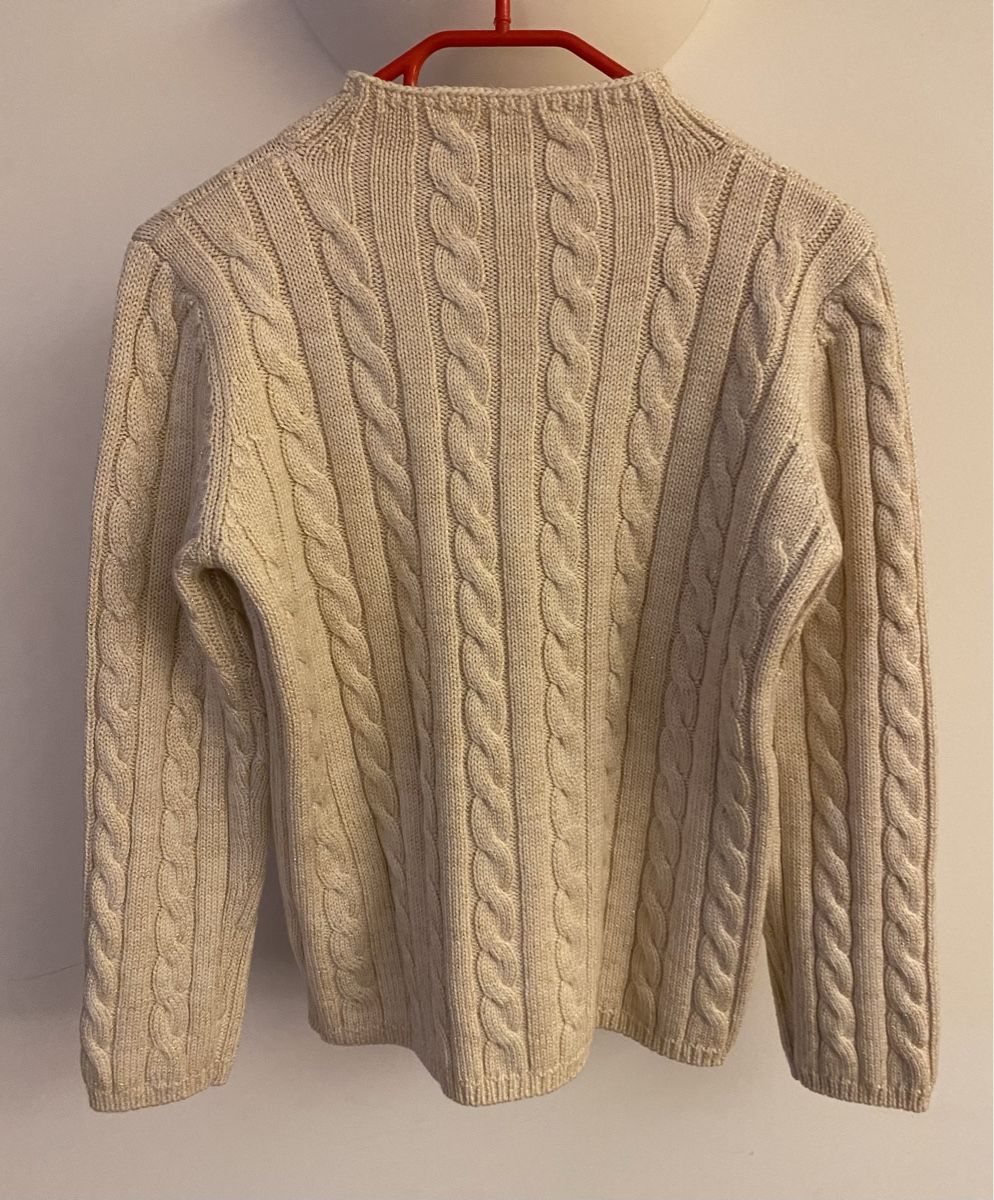 Maglioni & Felpe: Cremefarbener, weicher Zopfmuster-Pullover von Cassis Gr.38 – Usato da Jona venduto da Flamingoo