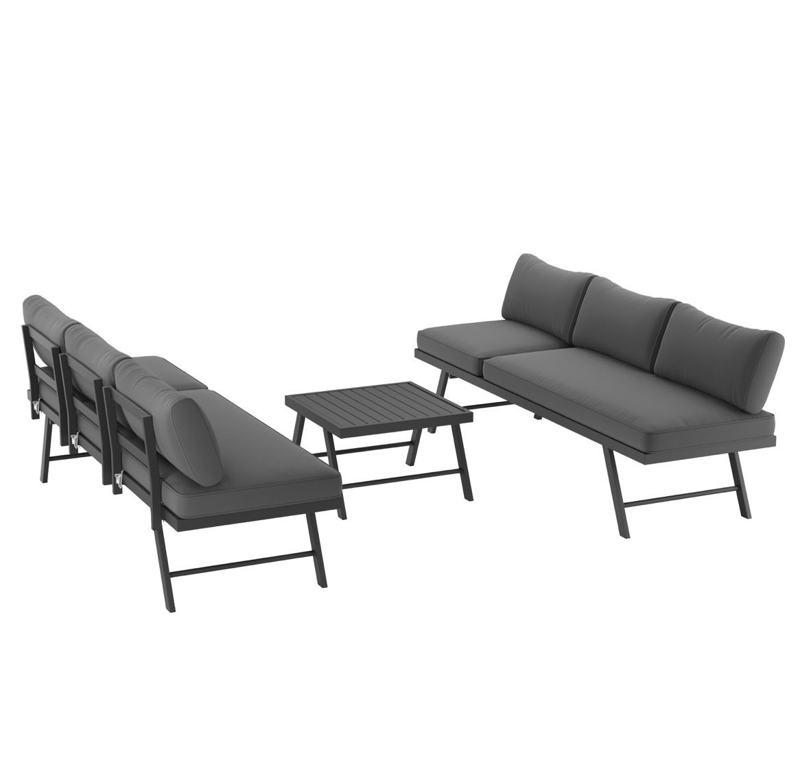Divani: Gartenlounge multifunktional anthrazit – Usato da Pfäfers venduto da Xa_Da 4