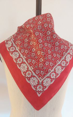 Baumwolltuch quadratisch rot