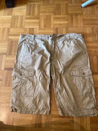 Short cargo homme beige, idéal pour l'été – Taille 46 ☀️