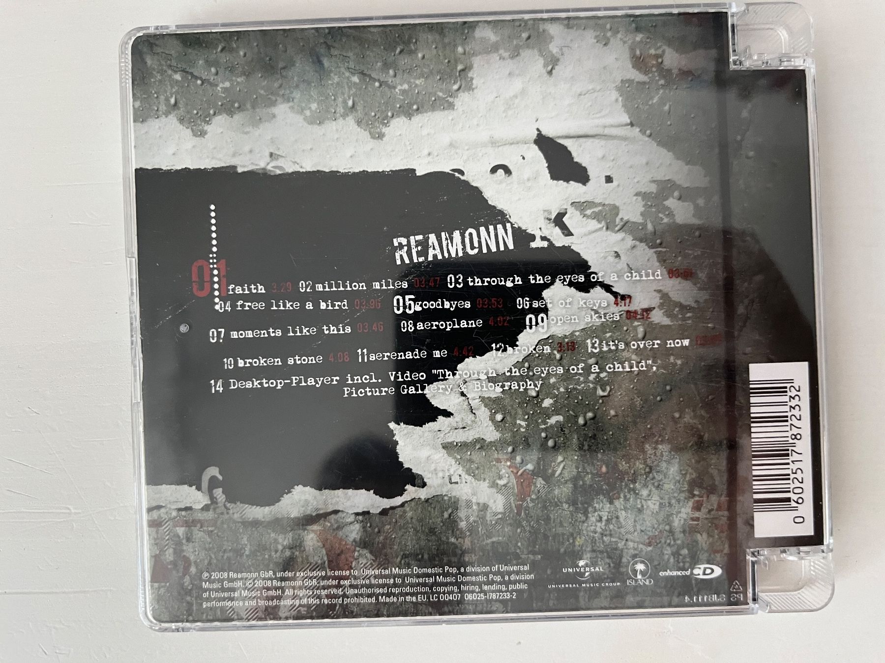CD: Reamonn "Reamonn" CD 💿 – Usato da Sierre venduto da black.box 1