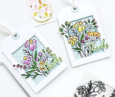 Pinkfresh Studio Stanzschablonen Set ** Shaker Tag Book **