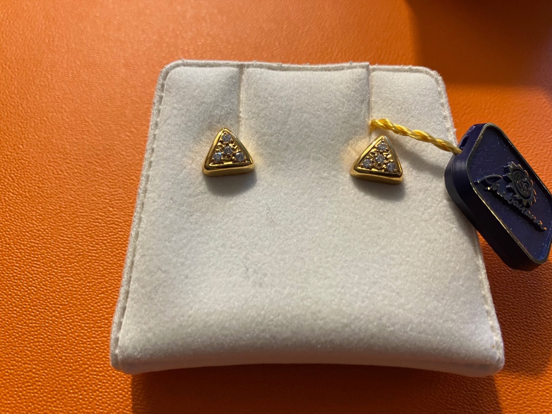 Orecchini pendenti & Orecchini a lobo: Ohrstecker 18K Gold mit Zirkon – Nuovo e nell'imballaggio originale da Triesen venduto da hor_6kx9 2