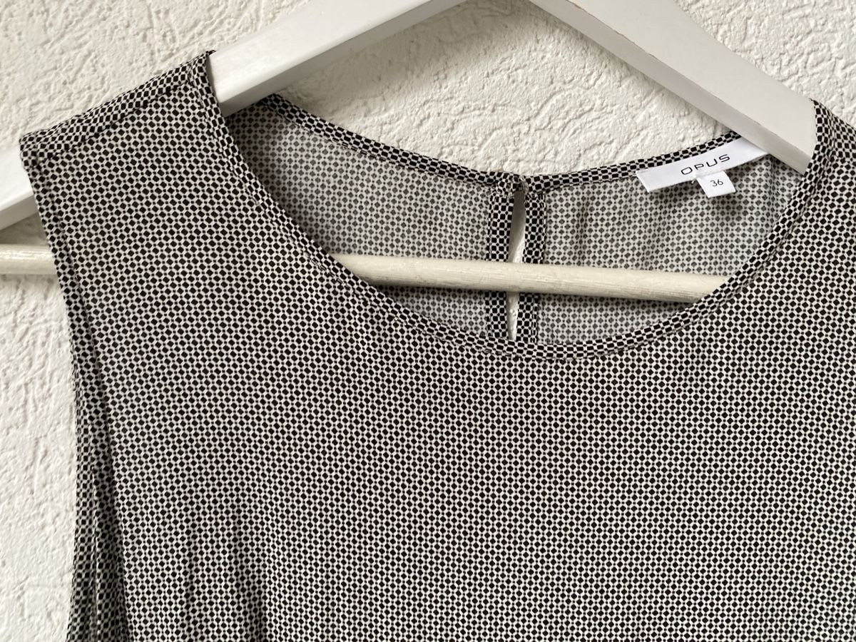 Opus Robes: Opus leichtes Kleid mit Spitzenbund Gr. 36, Grau-Schwarz – D'occasion à Homberg b. Thun par Homata 1
