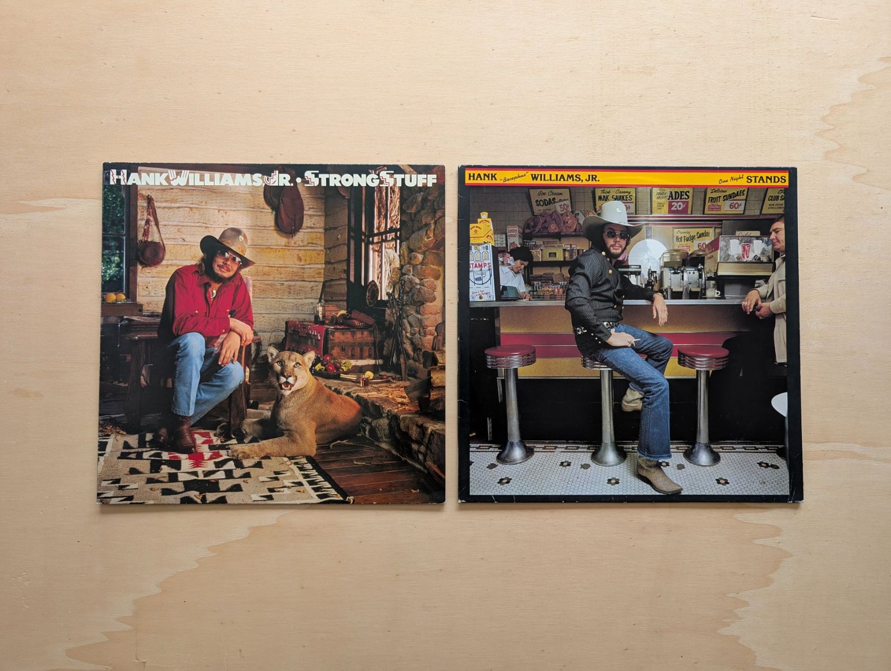 Vinyles: 2 x Hank Williams Jr. – D'occasion à Ebikon par soundundvielfalt