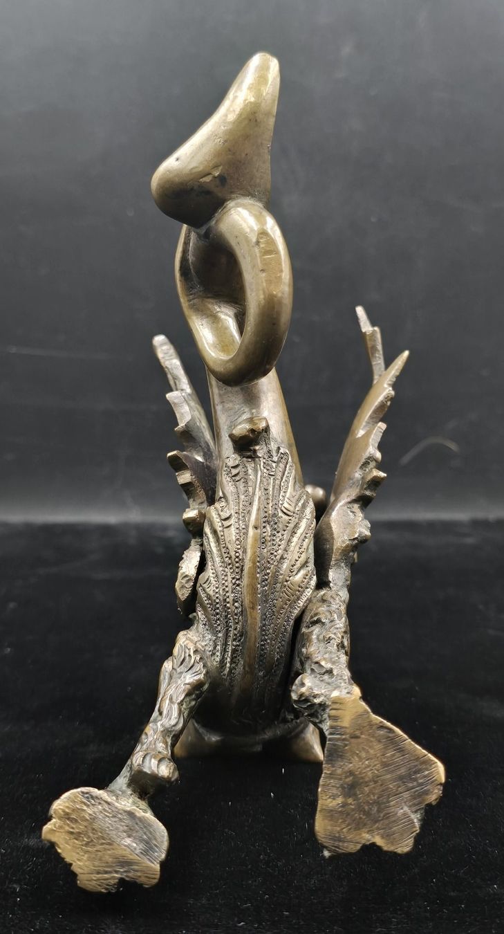 Portacandele: Alter Drachenleuchter, Messingbronze-Kerzenhalter – Usato da Rorschacherberg venduto da snOOpydOg11 5