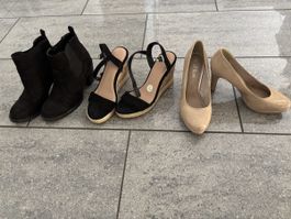 3 Highheels Grösse 37