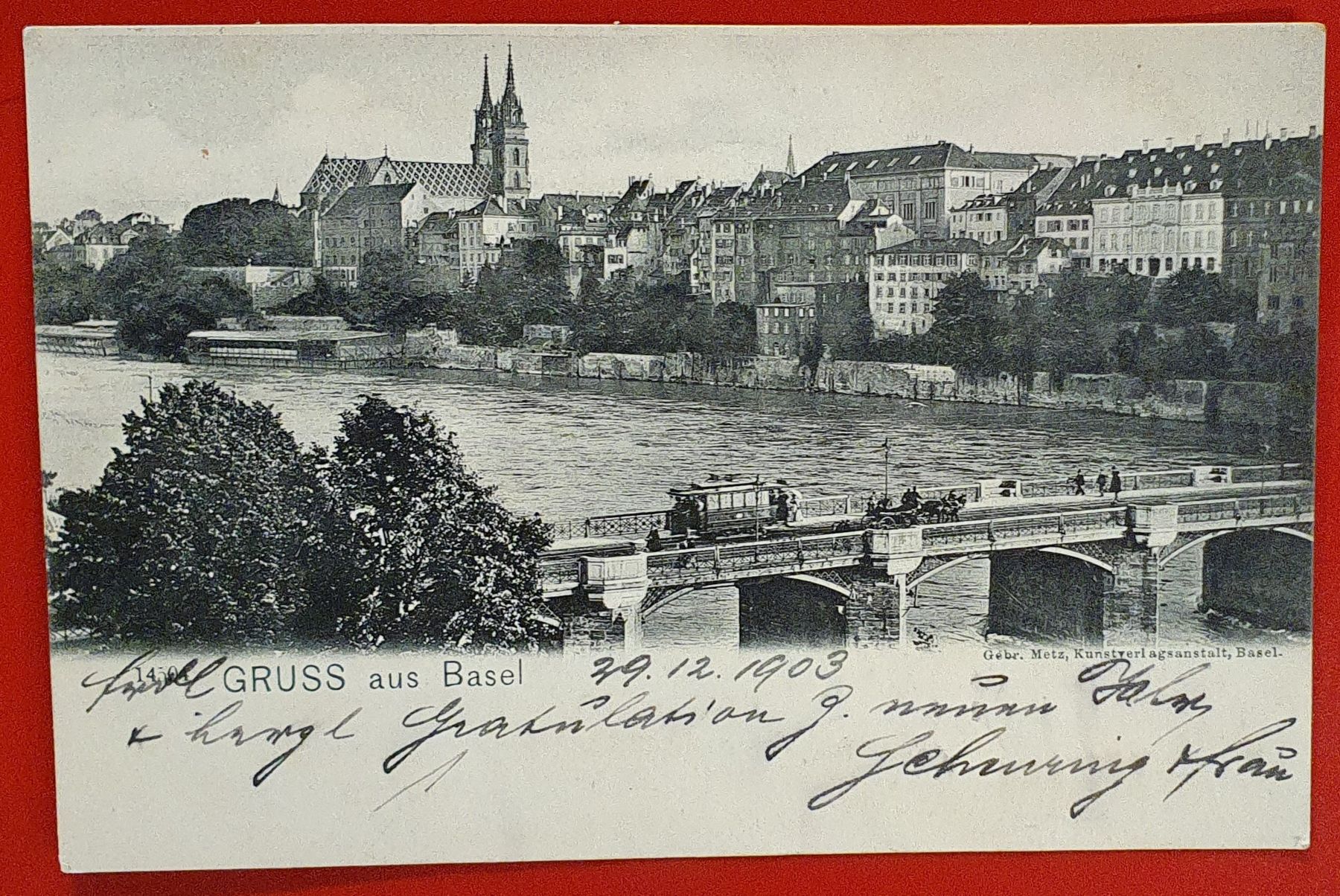 Cartoline postali: 2 Ansichtskarte von Basel 1903/05 – Usato da Kreuzlingen venduto da Rschweiz1 1