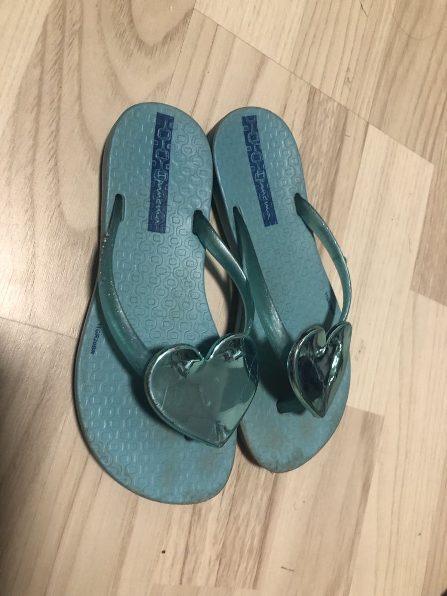 Scarpe per ragazze: Flip Flops Gr. 29/30 Türkis Herz – Usato da Ebikon venduto da Stoeckhe