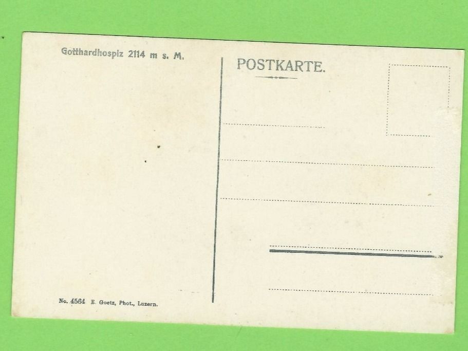 Cartoline postali: Gotthardhospiz – Nuovo (secondo la descrizione) da Zürich venduto da t24_de 1