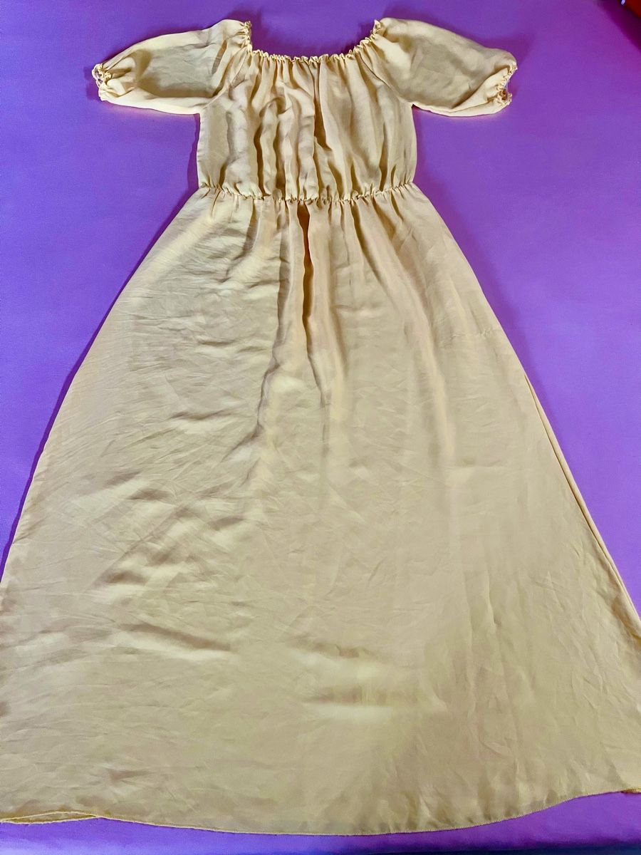 Vestiti: Sommerkleid, luftig, gelb, Gr. M, Off-Shoulder – Usato da Kaisten venduto da saleforfun