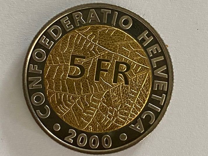 Tutti le monete: Schweiz 5 Franken Münze, 2000 – Nuovo (secondo la descrizione) da Thörishaus venduto da luc_nsv9