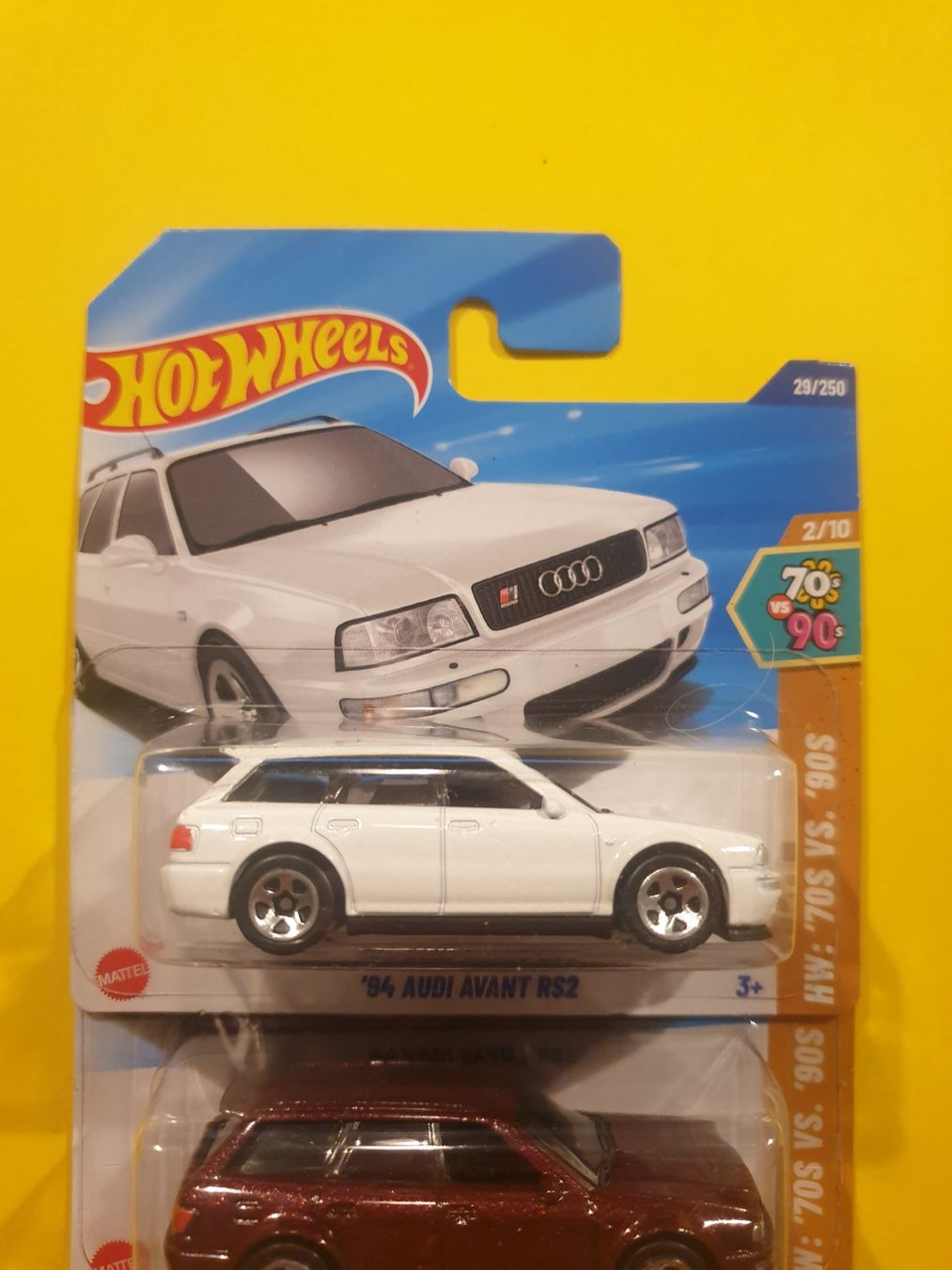 Hot Wheels Modellini d'auto: 2 x Hot Wheels '94 AUDI AVANT RS2 – Nuovo e nell'imballaggio originale da Oftringen venduto da Rotor 1