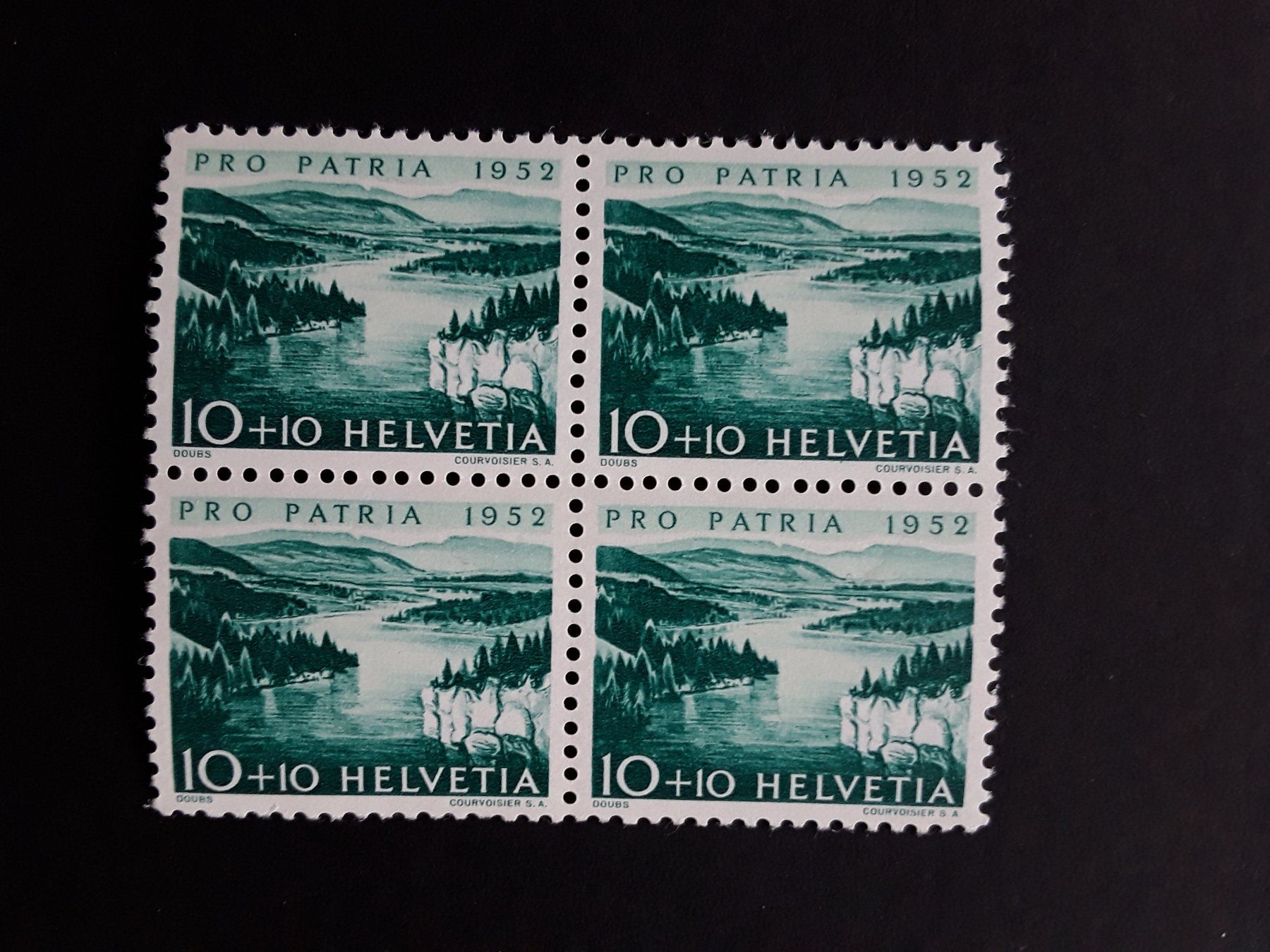 Alle Briefmarken: 1952 Pro Patria 4er Block Postfrisch ** B57 – Gebraucht aus Bazenheid von derdelorean01