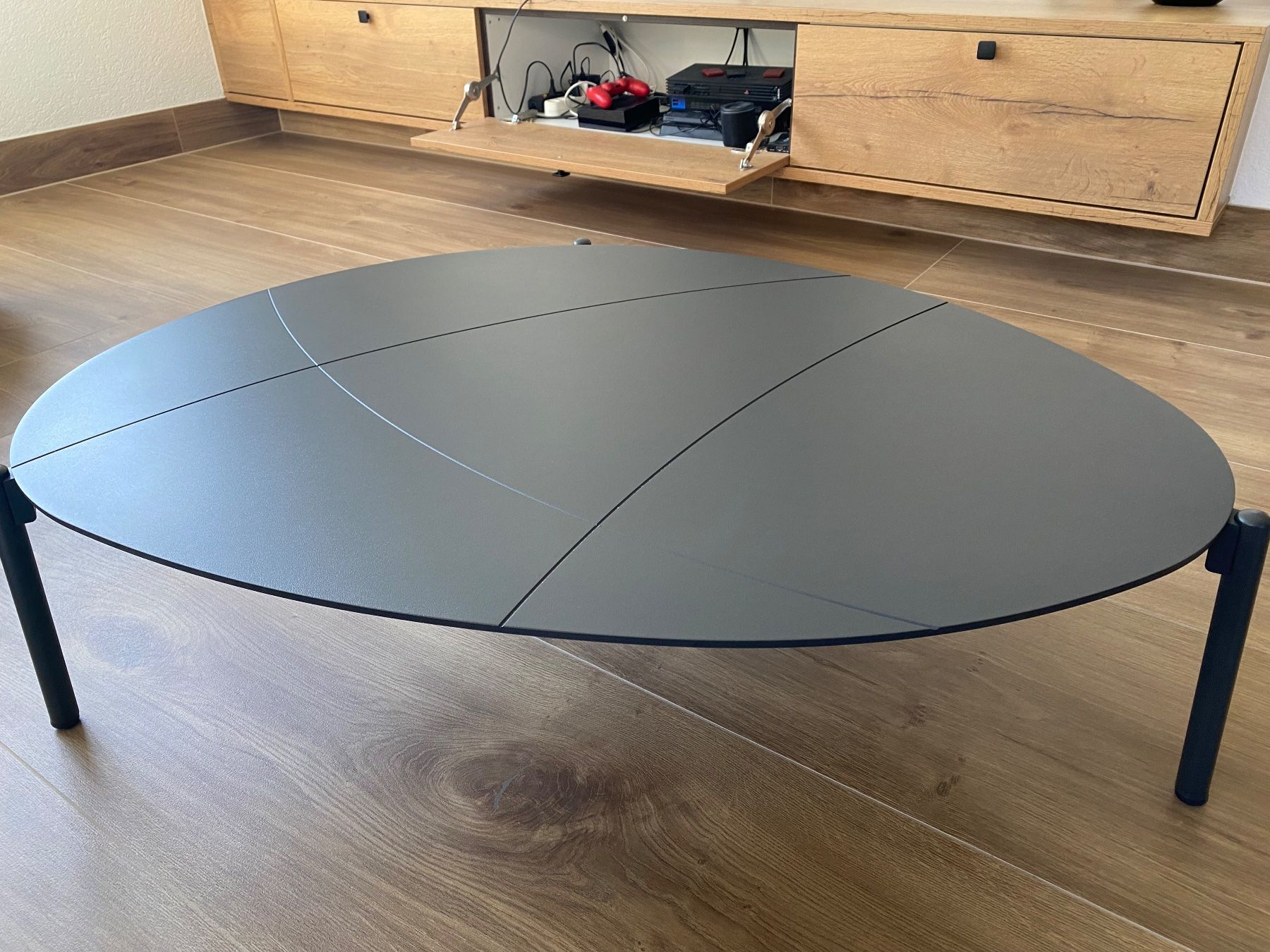 Tavoli: Table basse design ovale  Cobblestone, valeur neuf 399.- – Nuovo (secondo la descrizione) da Saillon venduto da Libellule7