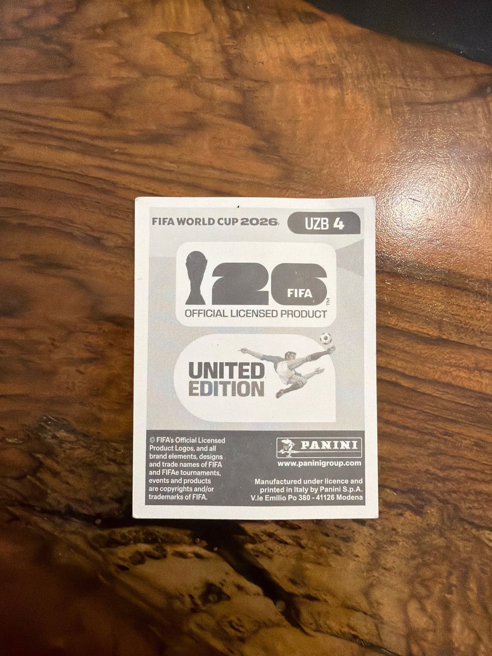 Sticker: Panini Sticker Sherzod Nasrullaev UZB 4 – Usato da Zug venduto da Peri010 1
