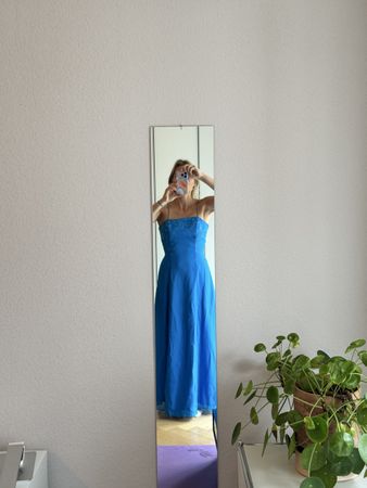Wunderschönes türkises Abendkleid, Grösse 36