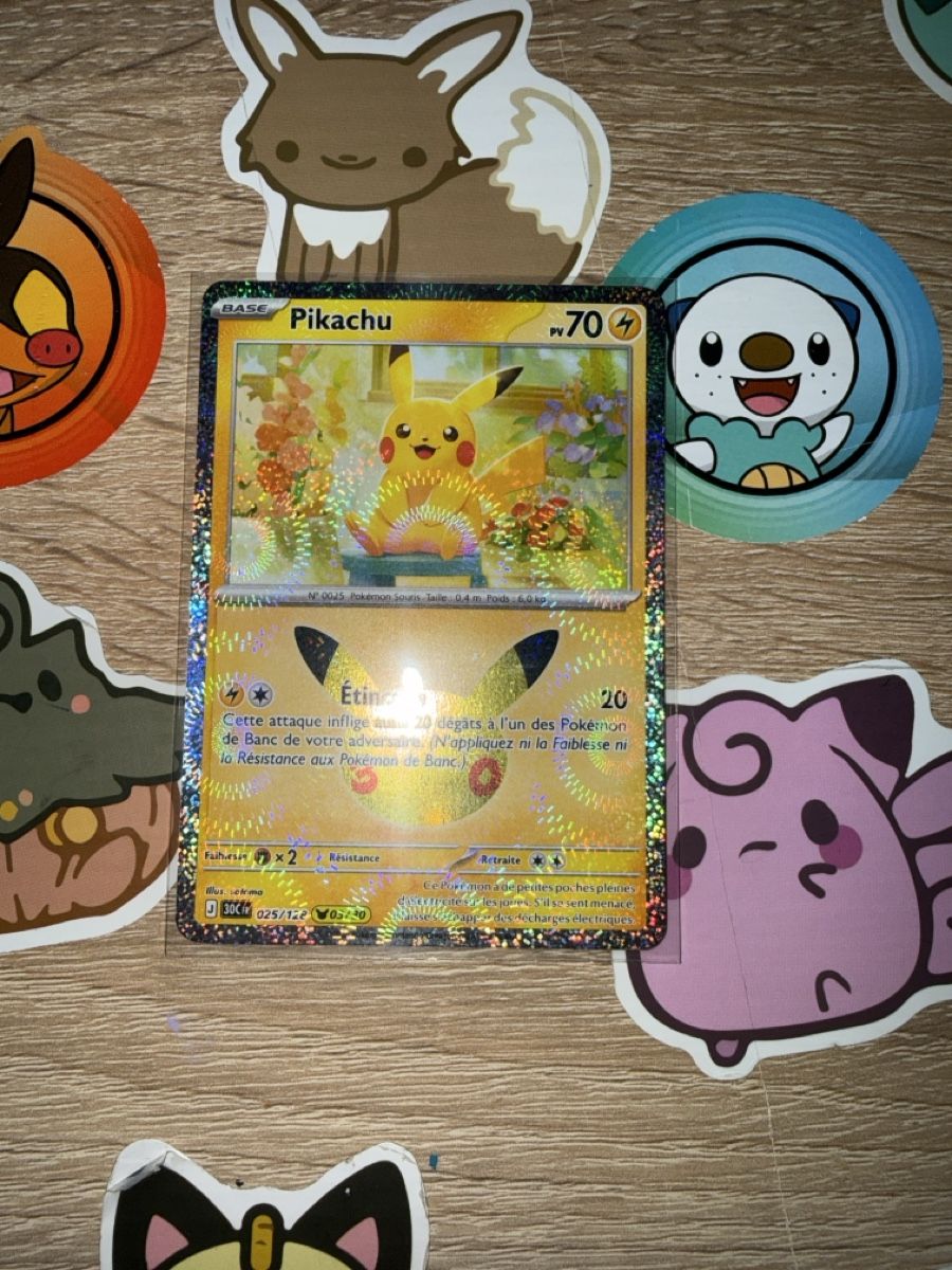 Pokémon Carte collezionabili: Pikachu 3/30 français  – Nuovo (secondo la descrizione) da St-Maurice venduto da Whatty