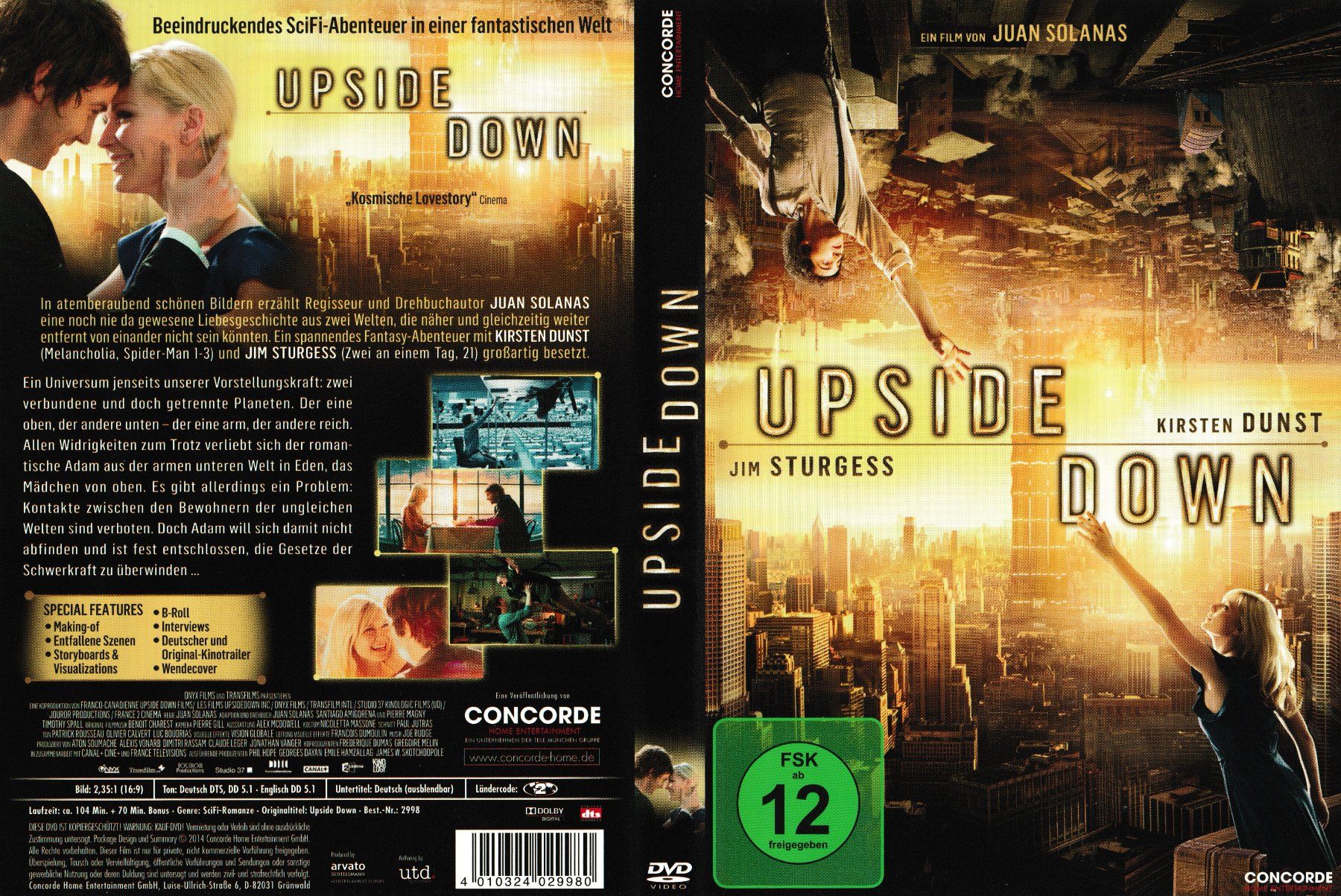 Alle DVDs: DVD - Upside Down – Gebraucht aus Langnau am Albis von MediaRescuerKeLoX