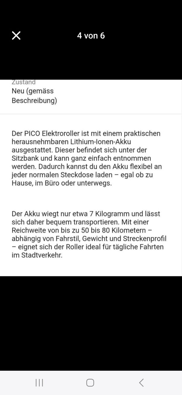 Scooters: Elektroroller weiss – Neu (gemäss Beschreibung) aus Oberrohrdorf von nev_8wzx 3