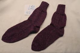 Schöne Handgestr.6Fach Wollsocken.gr.42  (602)