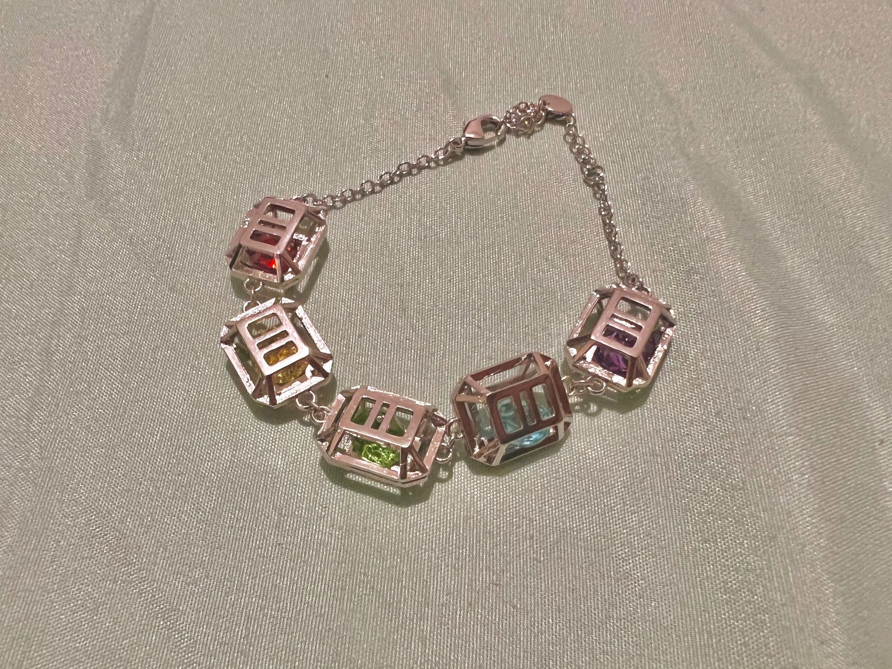 Bracciali & Braccialetti: Gemstone bracelet with adjustable length – Nuovo (secondo la descrizione) da Genève venduto da Ballpencase 1