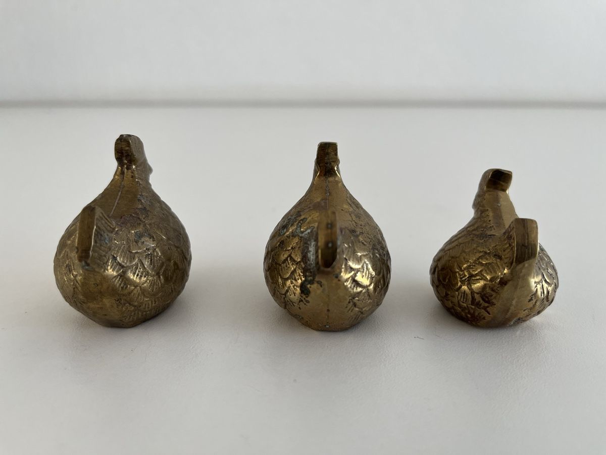 Figuren: 3Stk. Vintage Hühner aus Messing  – Gebraucht aus Wetzikon ZH von seli03 6