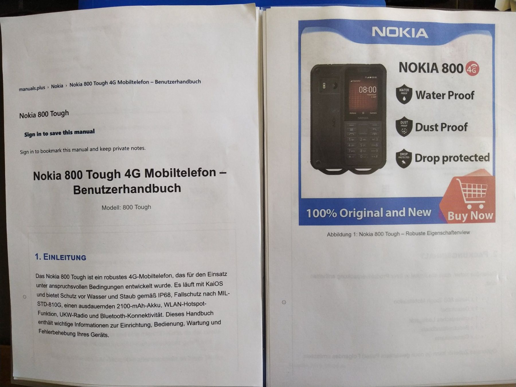 Nokia Telefoni cellulari / Smartphones: Nokia 800 Tough 4G, das robuste Handy – Usato da Bern venduto da micky031 1