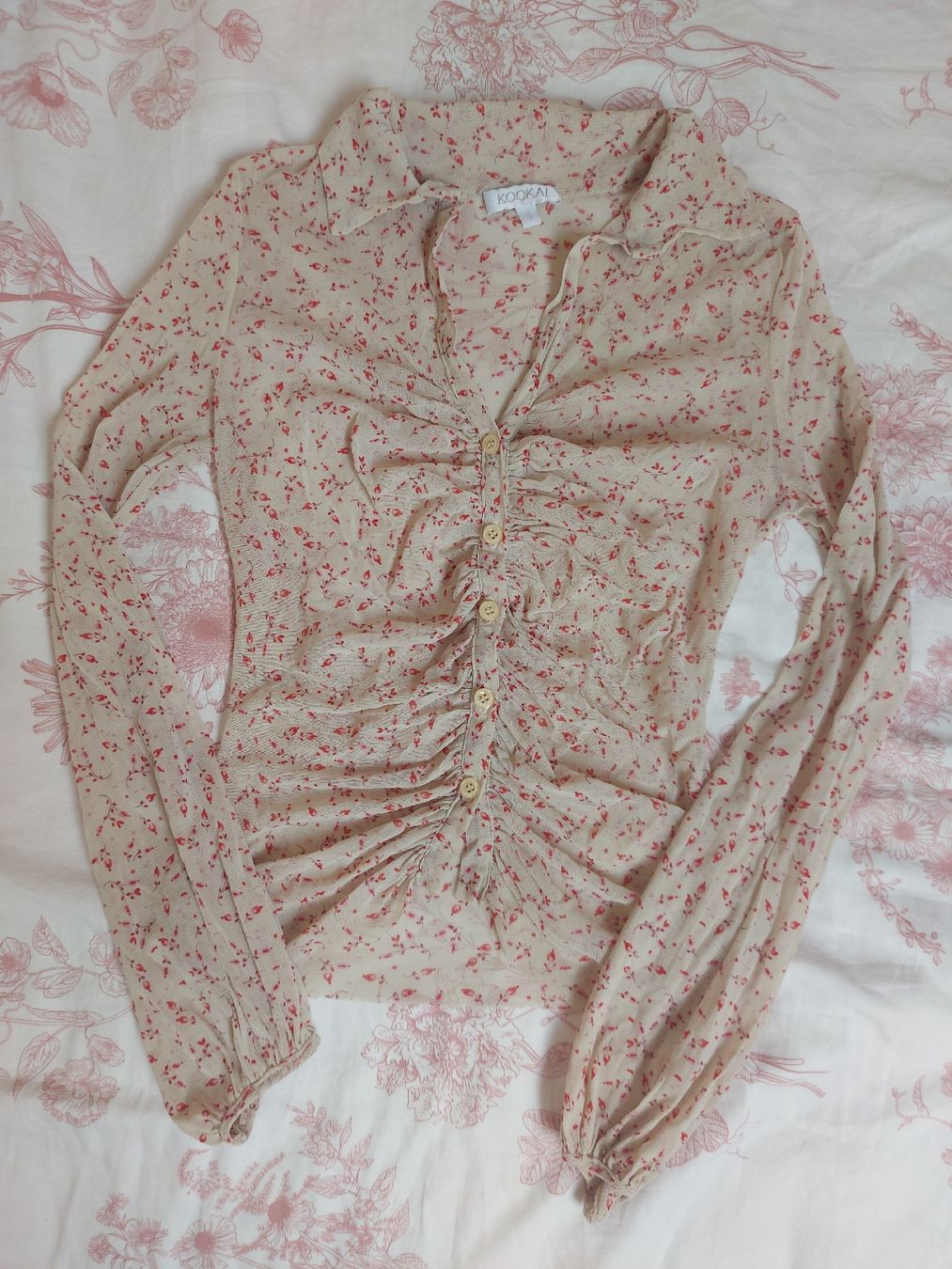 Kookai Top: Top vintage mesh Kookai - Taille S – Usato da Lausanne venduto da Super-cerise