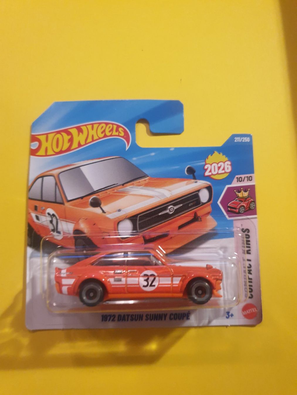 Hot Wheels Modellini d'auto: Hot Wheels 1972 DATSUN SUNNY COUPÉ – Nuovo e nell'imballaggio originale da Oftringen venduto da Rotor 1