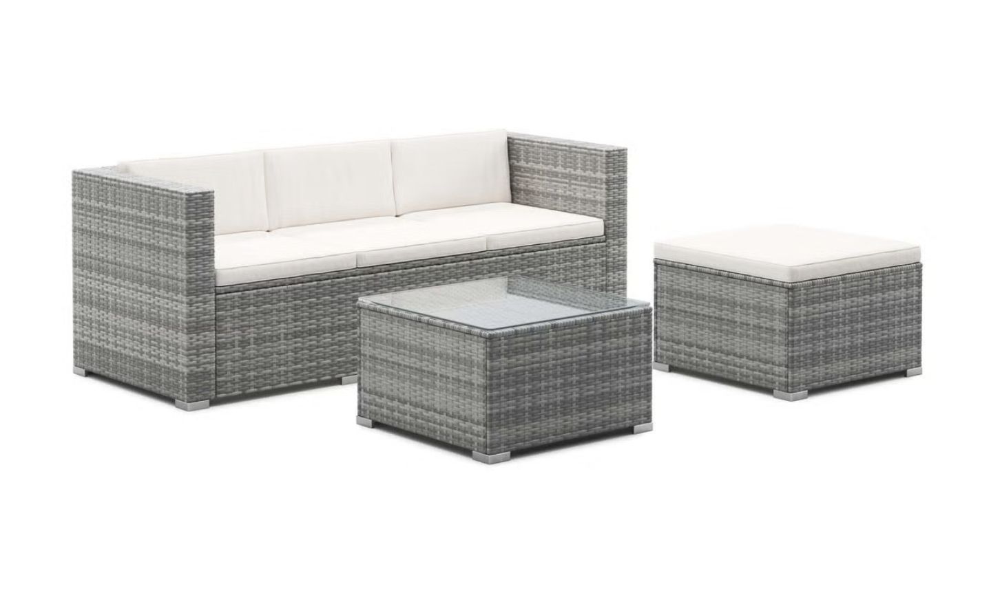 Sedie a sdraio: Rattanlounge NIZZA grau/beige – Nuovo (secondo la descrizione) da Wettswil venduto da Lubek