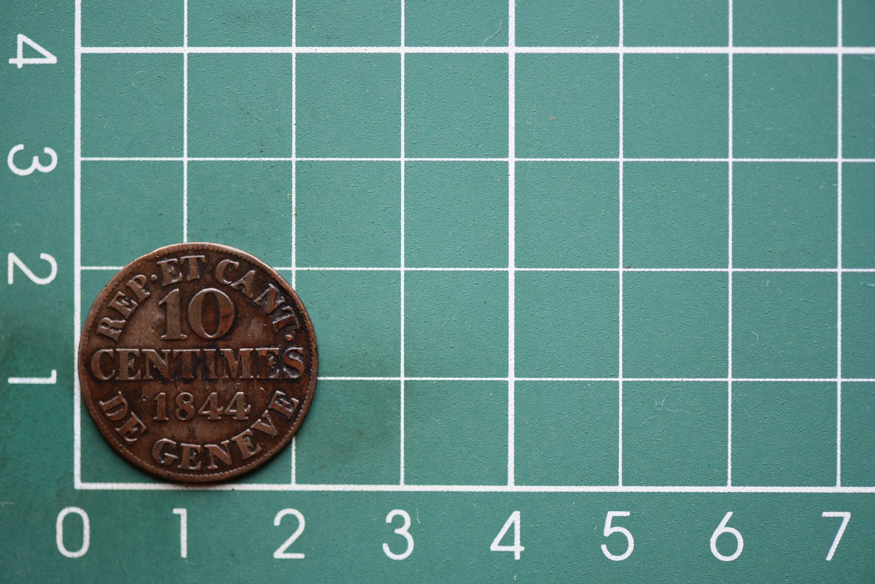 Tutti le monete: kantonsmünze genf-münzsystem 10 centimes 1844 – Usato da Laupen BE venduto da Gufi57