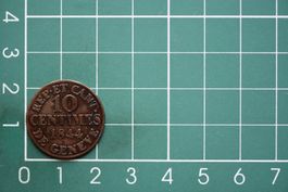 kantonsmünze genf-münzsystem 10 centimes 1844