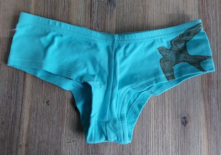 Neue Tarzan Girl Panty Gr. M türkis mit Schwalbe