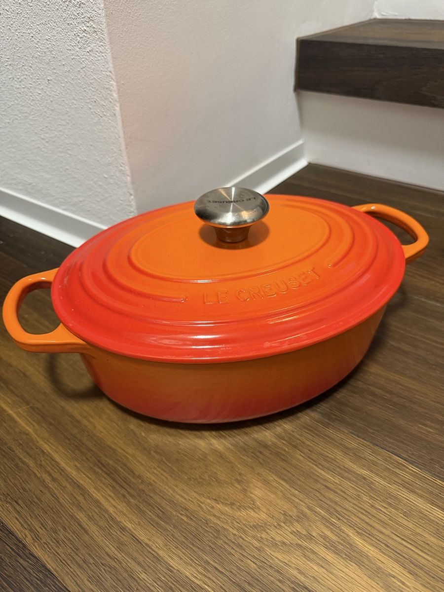 Pentole: Le Creuset ovaler Bräter, 27cm – Usato da Bern venduto da catalina33