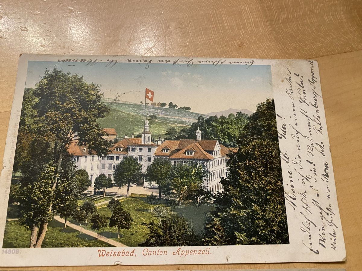 Cartoline postali: 3 Ak Weissbad Appenzell – Usato da Mosnang venduto da Goldwasser 1