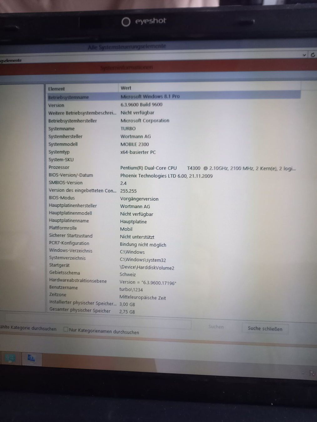 Notebooks: laptop terra windows 8.1 germani – Gebraucht aus Wohlen AG von poliziotto008 2