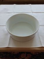 Runde Auflauf Form, weiss, neu