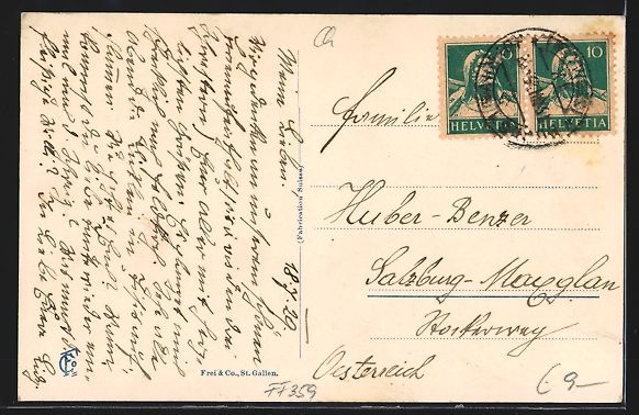Cartoline postali: Buchs /Rheintal, Hotel-Kurhaus Buchserbe – Usato da Berlin venduto da bartko-reher 1