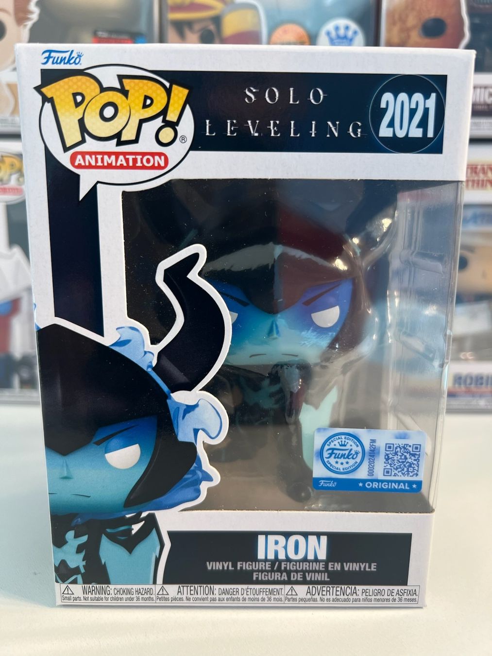 Funko Statuette: Funko POP! Animation Solo Leveling Iron Edition Limitée – Nuovo e nell'imballaggio originale da Le Mouret venduto da perfectbijou