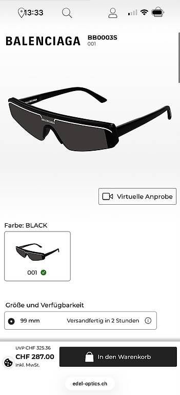 Occhiali & Lenti: Sonnenbrille Balenciaga – Usato da Niederhasli venduto da des_f82m 1