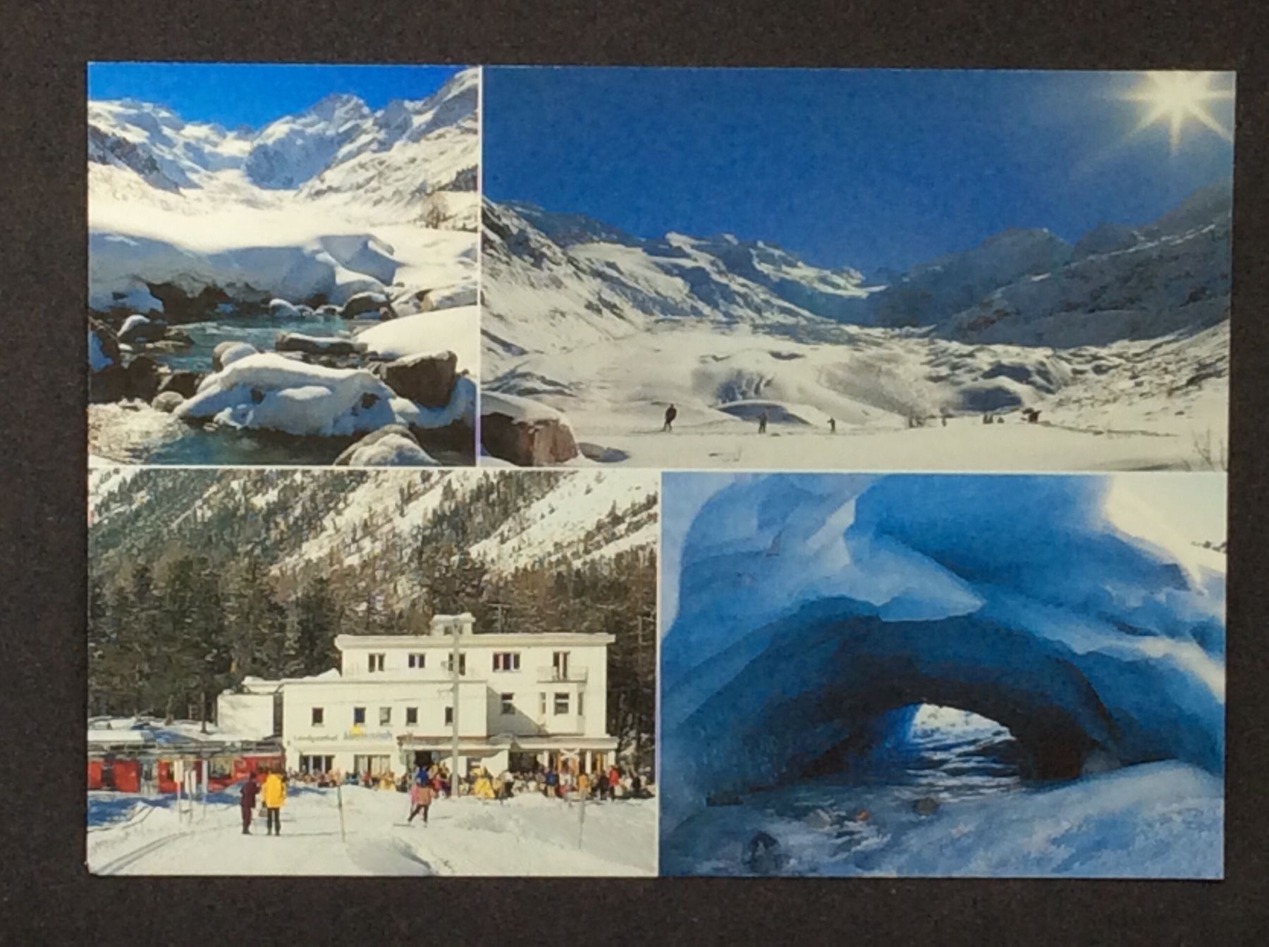 Cartoline postali: Morteratsch bei Pontresina, Engadin – Usato da Widnau venduto da Brusi9